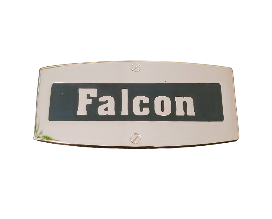 PLAQUE MARQUE FALCON / LAITON