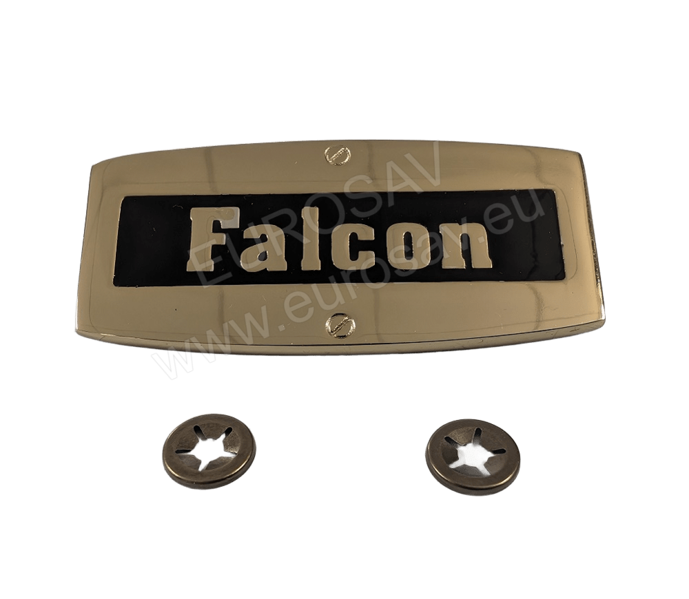 PLAQUE MARQUE FALCON - LAITON