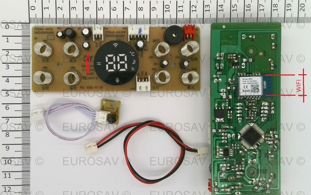 PLATINE ALIM+AFF+WIFI+CELL INFRA