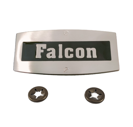 [RFA051607] PLAQUE MARQUE FALCON / CHROME