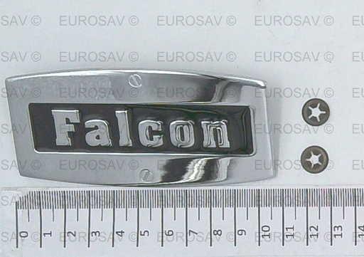 [RFA042841] PLAQUE DE MARQUE "FALCON" - CHROME